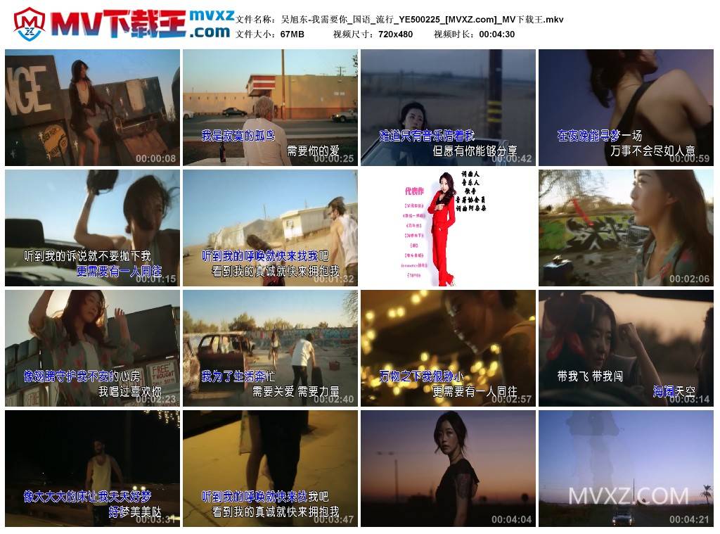 吴旭东-我需要你_国语_流行_YE500225